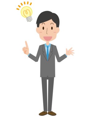 İlham verici bir erkek ofis çalışanı.