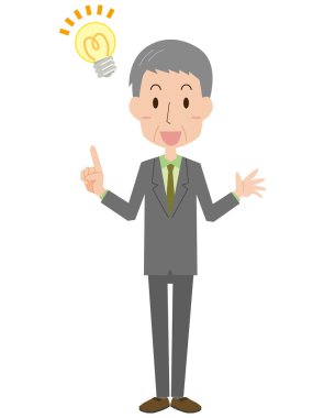 Orta yaşlı bir ofis çalışanı.