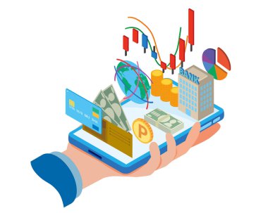 Akıllı telefon ve para görüntüsü