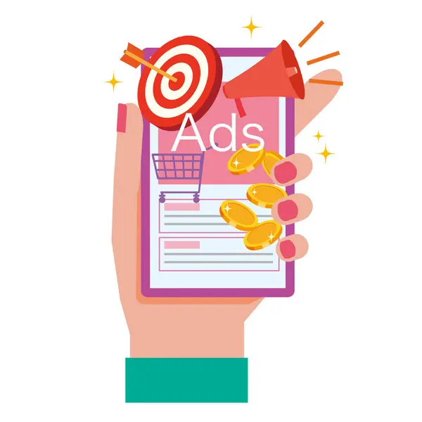 İnternet reklam resmi illüstrasyonu