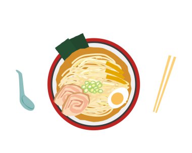 Lezzetli miso ramen tasviri