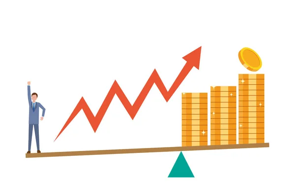 Kaldıraçlı yatırımın resim illüstrasyonu