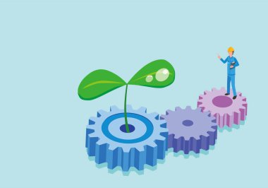 Çevre ve fabrika görüntüsü