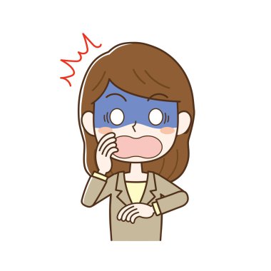 Şaşırmış ve solgun bir kadın