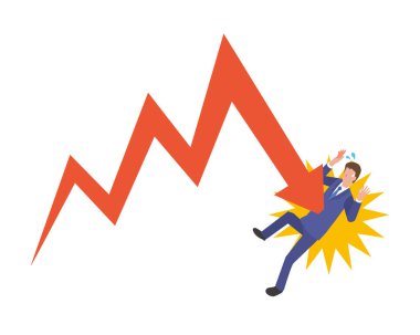 Hisse senetlerinin düşüşünden doğrudan etkilenen bir adam.