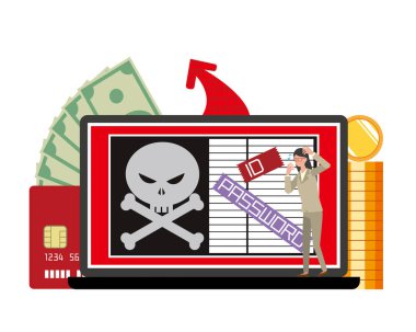 Kişisel bilgi sızıntısının resim çizimi