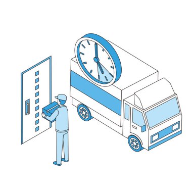 Belirtilen zaman iletiminin resim çizimi