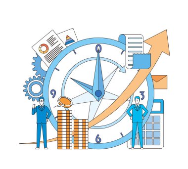 Image illustration of work efficiency clipart