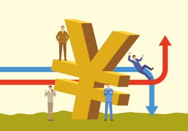 Japon yeninin merhametine kalmış insanların tasviri
