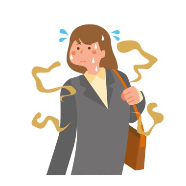 Terden ve vücut kokusundan korkan kadınlar.