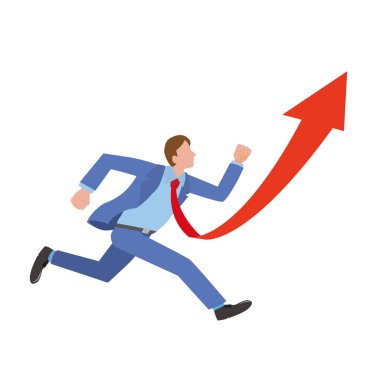 Hırslı bir iş adamının resmi.