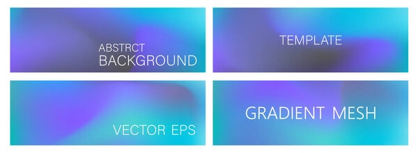 Set of vector gradient backgrounds with soft transitions. For covers, wallpapers, brands, social media and more. You can use a grainy texture for each of the backgrounds.