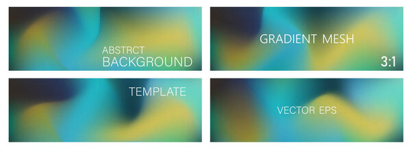 Set of vector gradient backgrounds with soft transitions. For covers, wallpapers, brands, social media and more. You can use a grainy texture for each of the backgrounds.