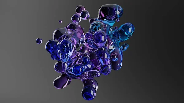 Soyut sıçrama arkaplanı 3B