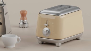 Üç boyutlu illüstrasyon. Deniz sanatı