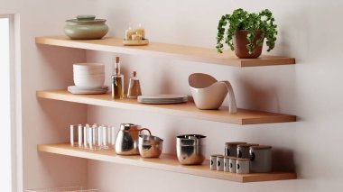 Mutfak iç dekoru 3D