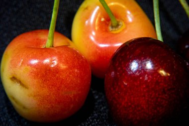 Olgun kiraz yakın çekim