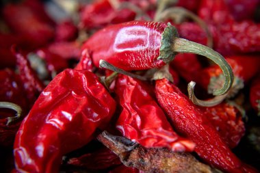 Kurutulmuş kırmızı biber dokusu