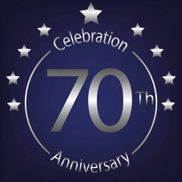 70Thcelebrationanniversary Celebration 70Th Anniversary Joy Festivities Special Occasion Perfect Invitations — Stock Photo, Image