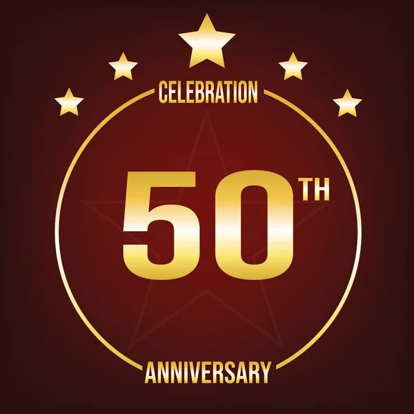 50Thcelebrationanniversary Oslava Výročí Radost Slavnosti Pro Tuto Zvláštní Příležitost Perfektní — Stockový vektor