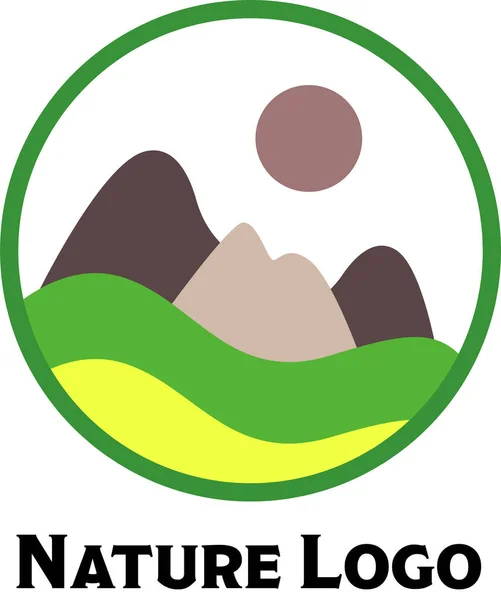 Nature Logo Vektor Stylish — Stock Vector