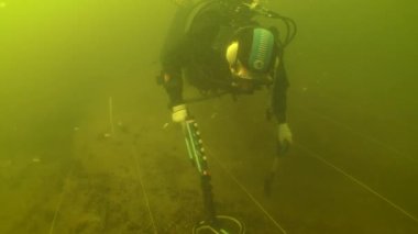 Underwater archaeological research in the Dnieper river.