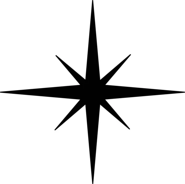 bir yıldızın siyah ve beyaz vektör çizimi