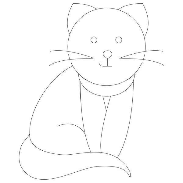 Cartoon Cat Vector Gráfico — Vetor de Stock