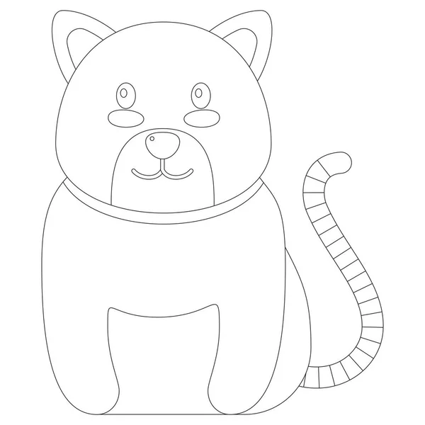 Cartoon Cat Vector Gráfico —  Vetores de Stock