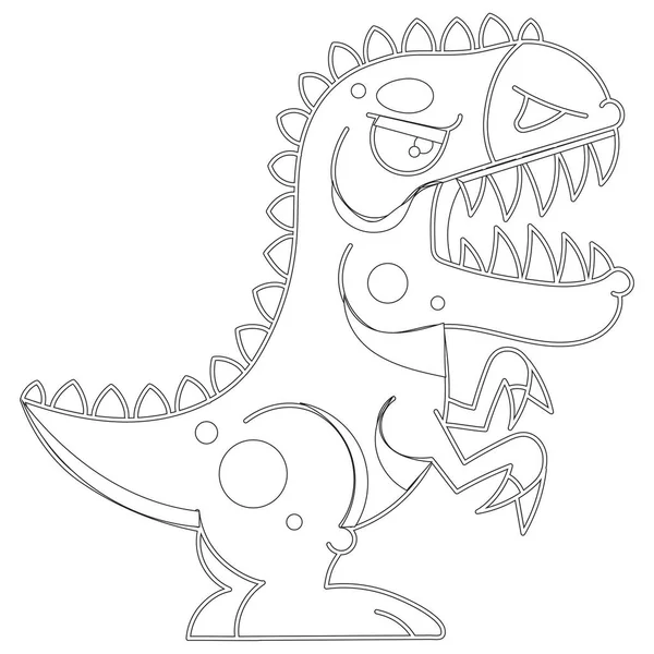 Cartoon Prehistoric Dinosaur Vector Graphic — Stockový vektor