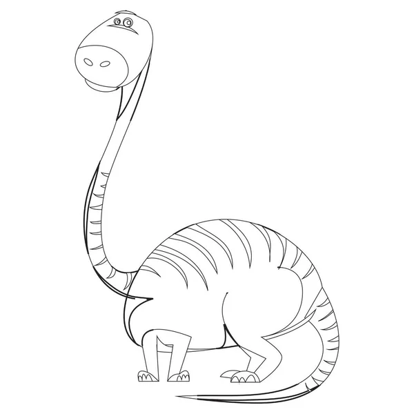 漫画先史時代の恐竜ベクトルグラフィック — ストックベクタ