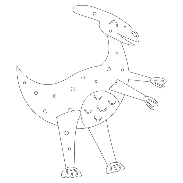 Dibujos Animados Dinosaurio Prehistórico Vector Gráfico — Vector de stock