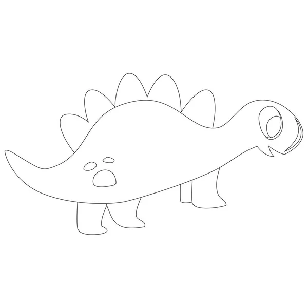 Cartoon Prehistoric Dinosaur Vector Graphic — Stockový vektor