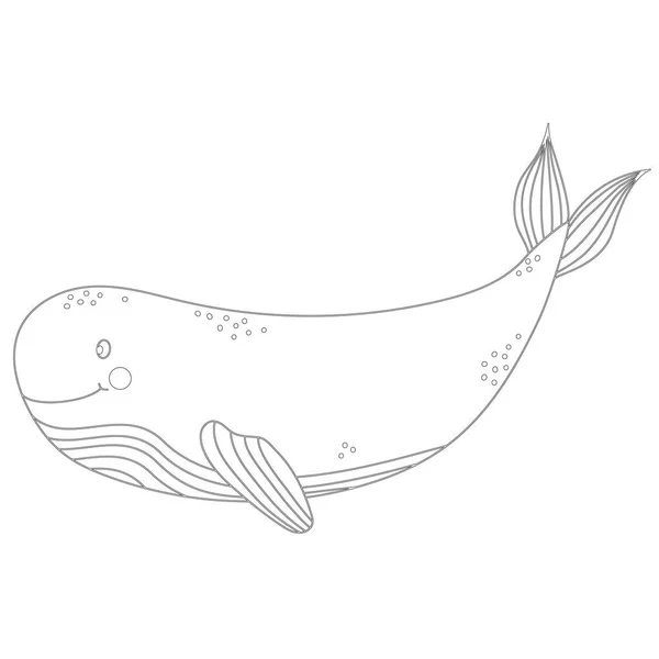 Cartoon Ocean Sealife Dolphin Vector Graphic — стоковый вектор