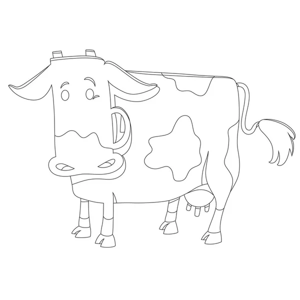 Graphiques Vectoriels Vache Cartoon Farm — Image vectorielle