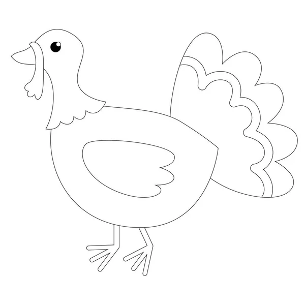 Granja Dibujos Animados Pájaro Faisán Vector Gráfico — Vector de stock