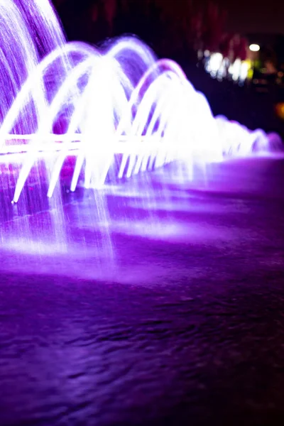Fountain City Night Time — Stock Photo, Image