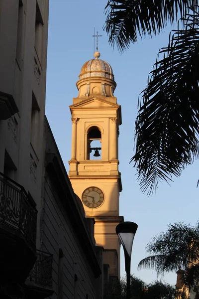 Vista Del Campanario Iglesia — Foto de Stock