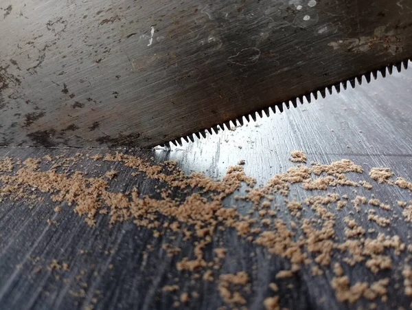 Cutting Laminate Hacksaw — Stock Photo, Image