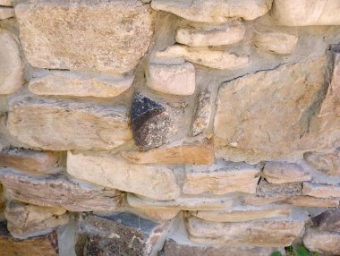 Taş duvar dokusu. Duvar taştan yapılmış..