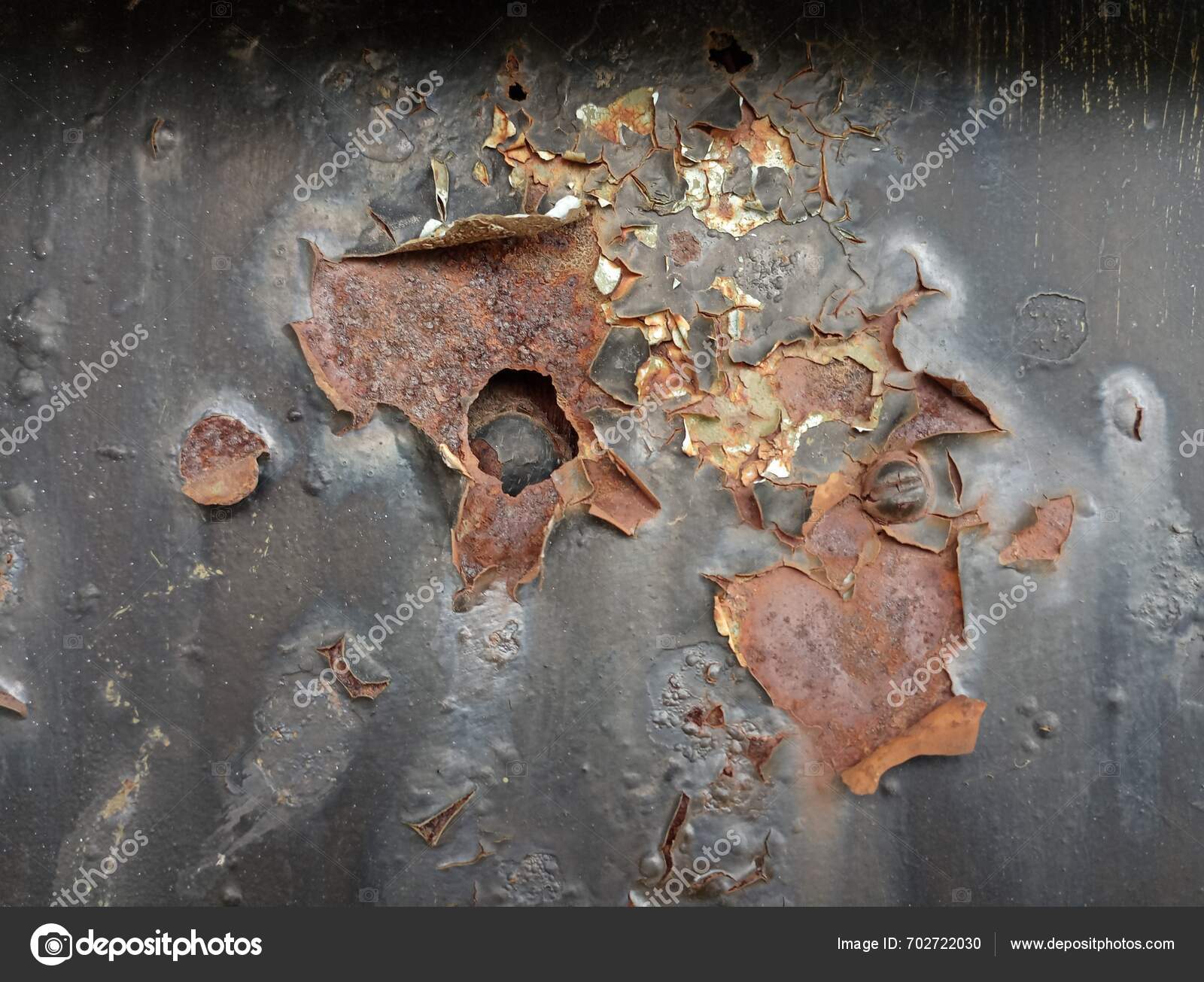 Texture Old Black Paint Rusty Metal Traces Antiquity Metal Old — Stock ...