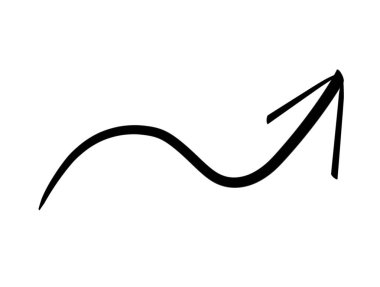 Sağ tarafı gösteren ince kavisli ok. uzun oku daralt.