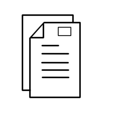 Üst belgede bir şablon ve eğilmiş bir sol köşeli belgelerin canlandırması.