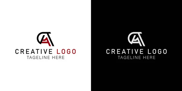 Harfler soyut logo Baş harfleri A. Monogram logo konsepti. Basit dizayn edilebilir. vektör illüstrasyonu