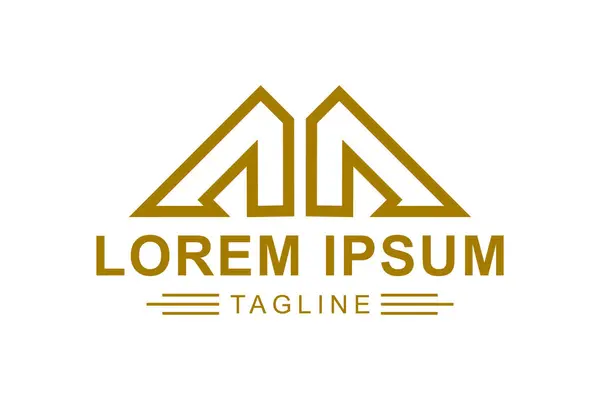 A harfinin soyut logosu. Yaratıcı logo uzmanı. Basit tasarım düzenlenebilir