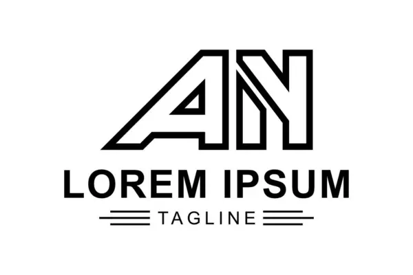 A N harfi soyut logosu. Yaratıcı logo uzmanı. Basit tasarım düzenlenebilir