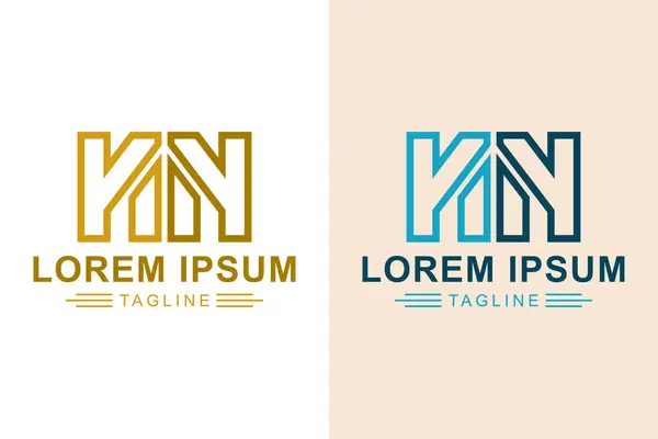 Bina logosu. Binanın soyut harf logosu N. Yaratıcı logo uzmanı. Basit tasarım düzenlenebilir