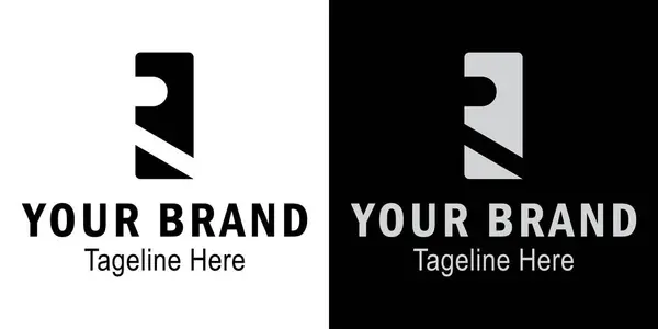 Soyut R harfi logosu 2 numaralı baş harfli logo kavramını oluşturur. Yaratıcı logo uzmanı. Basit tasarım düzenlenebilir
