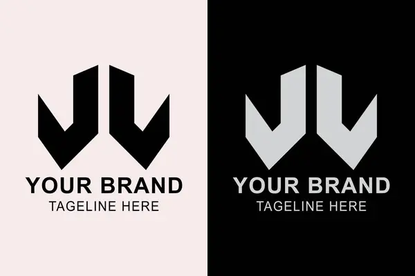 J L harfi ya da J J logosu. Soyut logo başlangıç konsepti. Yaratıcı logo uzmanı. Basit tasarım düzenlenebilir