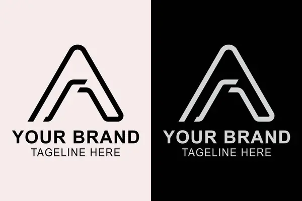 Soyut Harf A logosu. Baş harflerin baş harfleri logo konsepti. Yaratıcı logo uzmanı. Basit tasarım düzenlenebilir